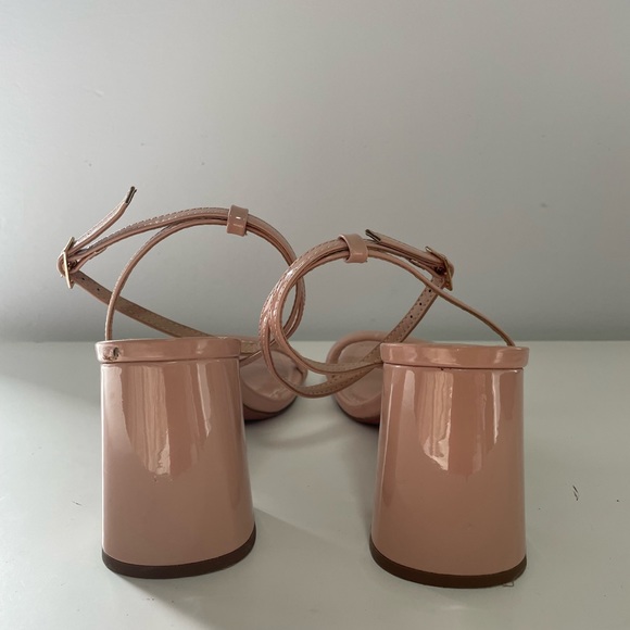 ASOS DESIGN Neva barely there heeled sandals in beige Size 10 - Picture 4 of 10